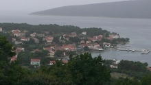 The town from StroÅ¾a on a rainy day
